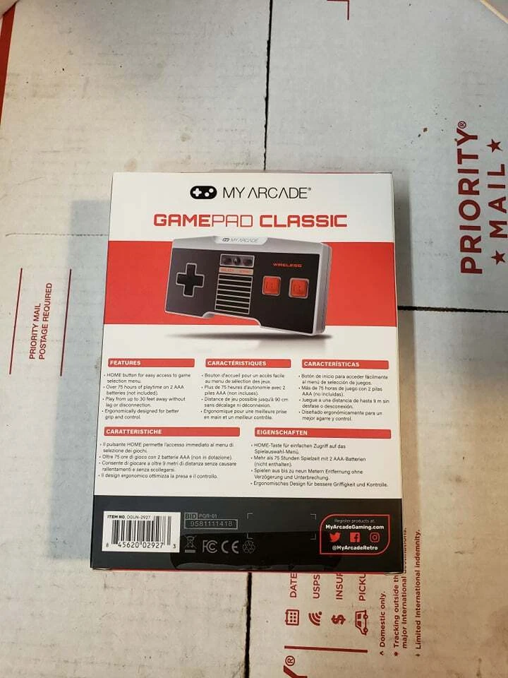 NEW CASE MY ARCADE GAMEPRO CLASSIC WIRELESS CONTROLLER NES CLASSIC FOR Wii WiiU - Image 2 of 4