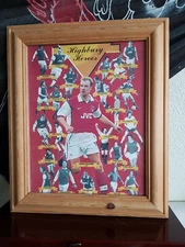 Arsenal "Highbury Heroes " Over The Years In Glass Frame.