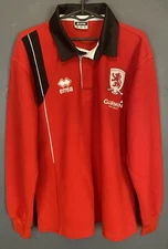 MEN'S ERREA FC MIDDLESBROUGH LONG SLEEVE SOCCER FOOTBALL SHIRT JERSEY SIZE M