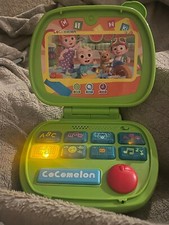 CoComelon Sing and Learn Laptop Toy for Toddlers 60 Phrases Lights Sounds 18M 