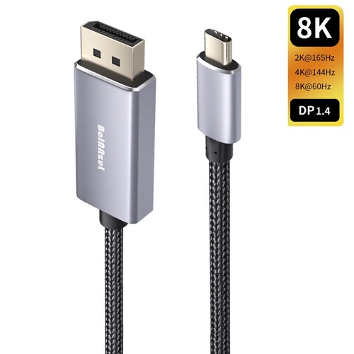 USB-C to DP Cable 6FT USB 3.1 8K 60Hz 