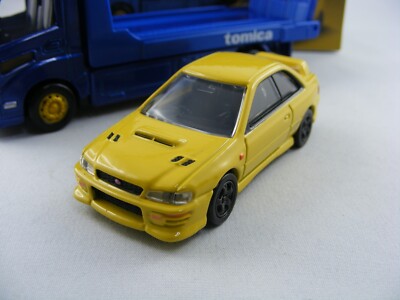 Subaru Impreza WRX Type R STi + Transporter, Takara Tomy Tomica Premium, 1/62