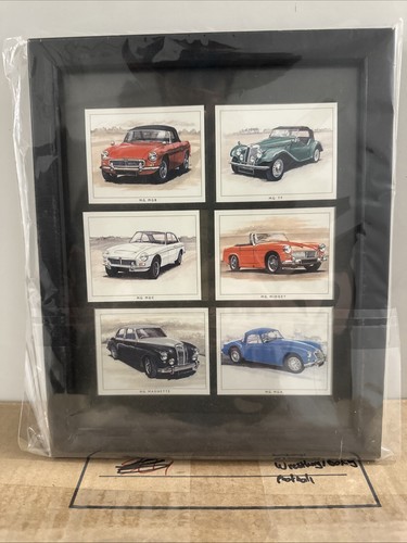 Classic MG Morris Garages cards picture frame MGA MGC Magnette