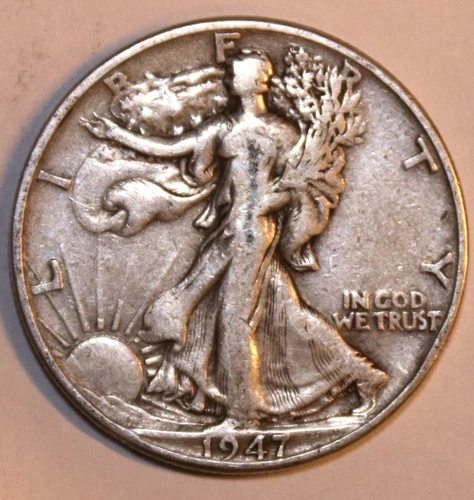 1947-P Walking Liberty Half Dollar - Very Fine/XF - #1661EC