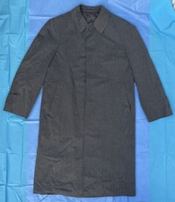 Fendi Uomo Trench Coat Grey/Charcoal Raglan Sleeve Size 48R