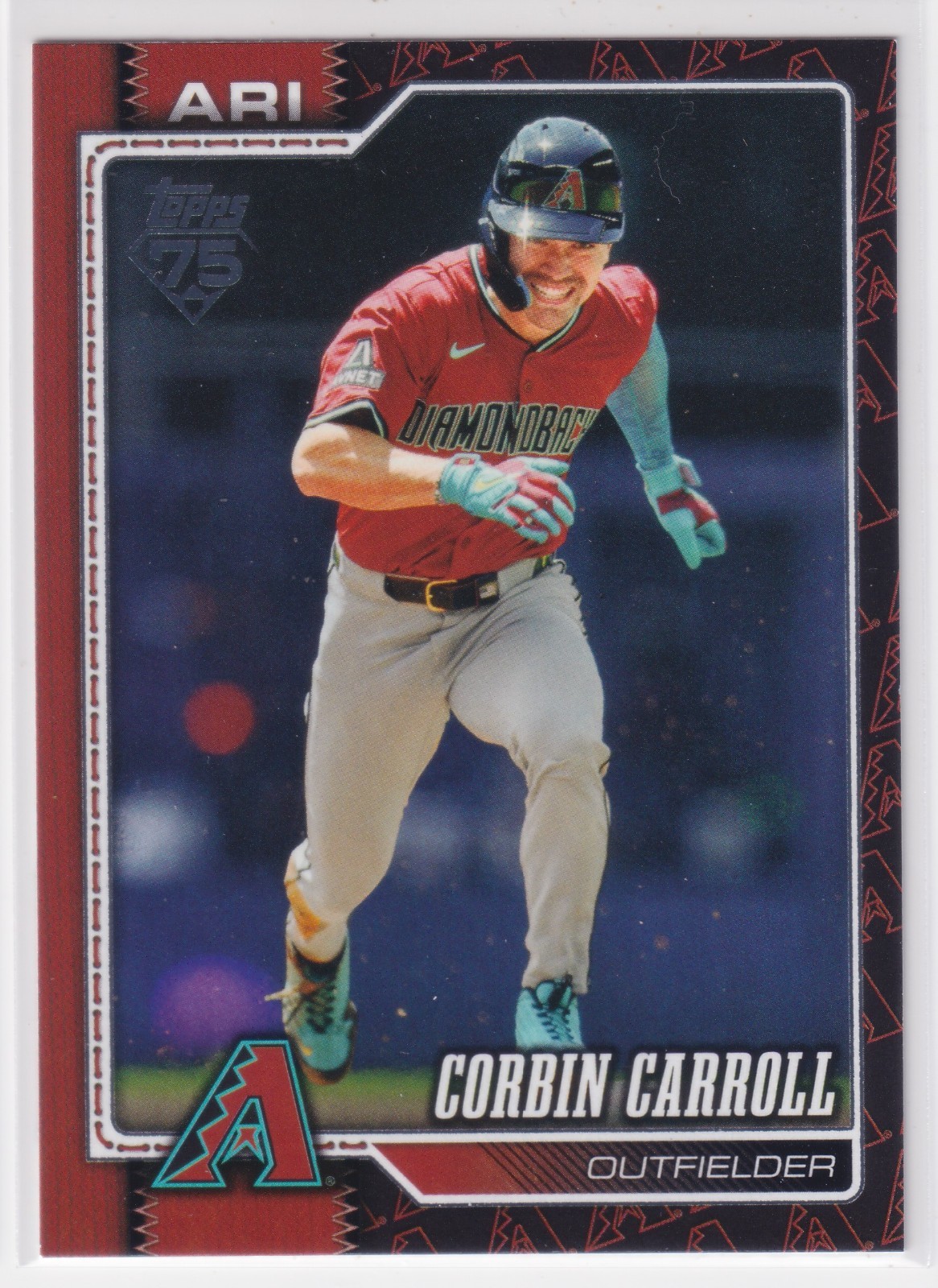 Corbin Carroll 2026 Topps Series 1 #314 Diamondbacks Team Color Border Variation