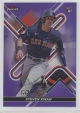 2022 Topps Finest Purple Refractor 61/250 Steven Kwan #30 1pd