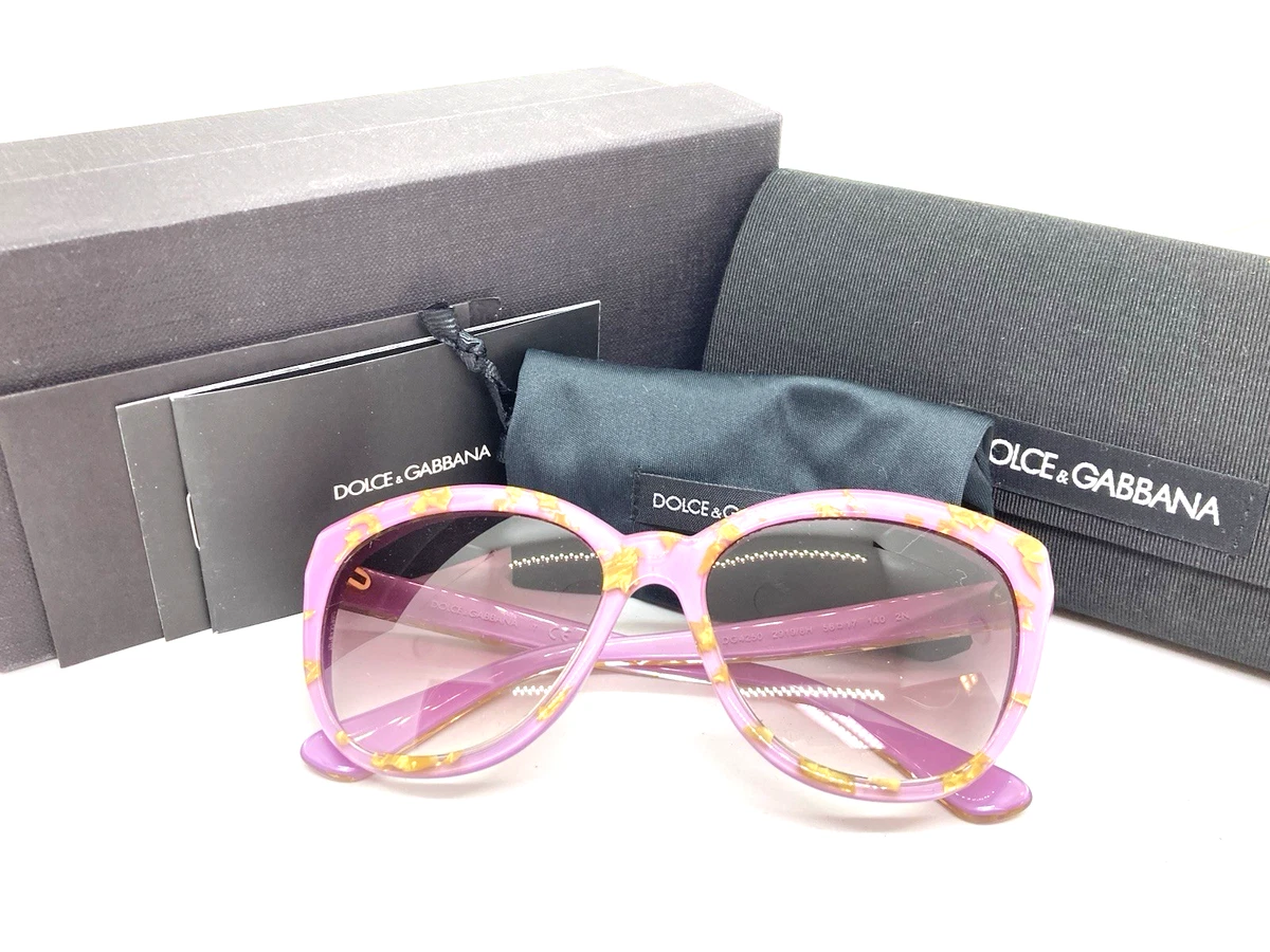 Dolce & Gabbana Violet Cat-Eye Sunglasses with Gold DG Accents Dolce & Gabbana Sunglasses Maiolica in Purple | Lyst main image 3