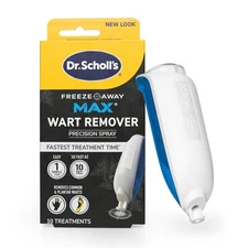 Dr. Scholls Freeze Away MAX Wart Remover, 10 Treatments - As Fast As 10 Seco...