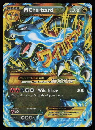 M Charizard EX 108/106 Holo Secret Rare XY Flashfire Pokemon English LP