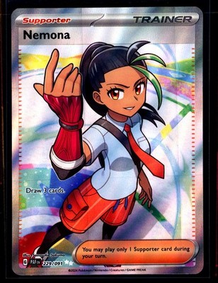 Nemona 229/091 Ultra Rare Paldean Fates NM TCG Pokemon 0104#296