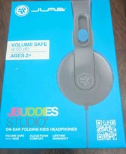 JLab JBuddies Studio 2 Kids Headphones Volume Safe 85dB Folding On Ear New