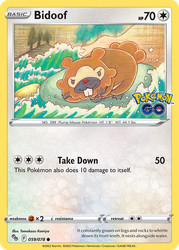 Bidoof 059/078 Pokemon GO Common