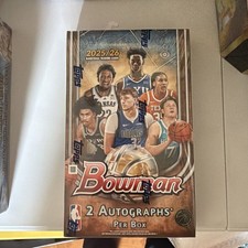 2025-26 Bowman Basketball Hobby Box Factory Sealed 2 Autos Per Box