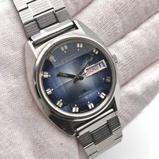 Seiko Roadmaster Automatic Watch 36mm Blue Dial 5606 7230 wrist 19cm