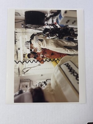 NASA STS-55 Terence Henricks Enters Columbia Before Launch Press Photo