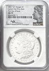 2021 CC SILVER MORGAN DOLLAR CARSON CITY PRIVY MARK FIRST DAY NGC MS70 MERCANTI