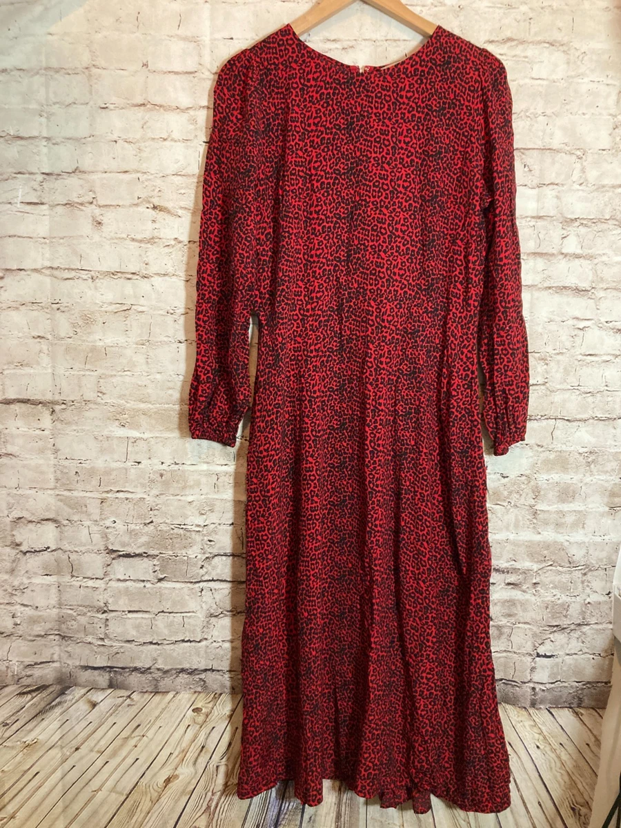 open lace back dress Leopard Print Chiffon Maxi Dress - Women's Dresses main image 0