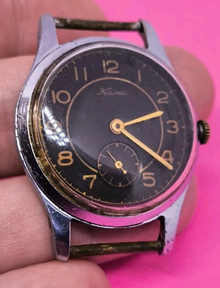 Kama CHCHZ  Vintage Original Soviet Mechanical Watch 1957 USSR Military  - Image 4 of 4