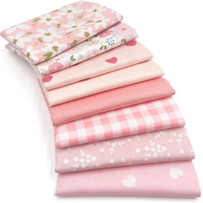 8Pcs Fat Quarter Fabric Bundles 100 Cotton - 20'' X 20'' Quilting Cotton Craf