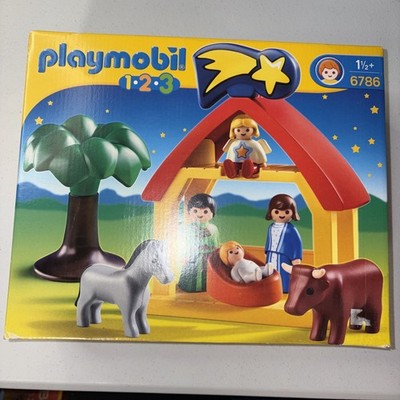 Nativity Set Playmobil 1.2.3 - 6786 discontinued item (2012) Complete In Box