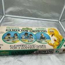 Sesame Street Games for Growing - Preschool Alphabet Game. Vintage 1986 Complete