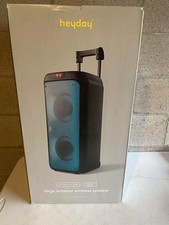 Bluetooth Party Speaker with Handle and Rolling Wheels Large , No Mic