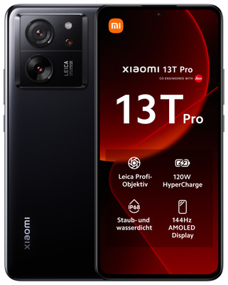 Xiaomi 13T Pro 512GB 5G Android Smartphone 6,67'' AMOLED 50M 12GB DualSIM schwarz