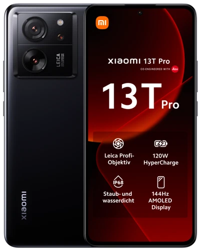 Xiaomi 13T Pro 512GB 5G Android Smartphone 6,67" AMOLED 50M 12GB DualSIM schwarz