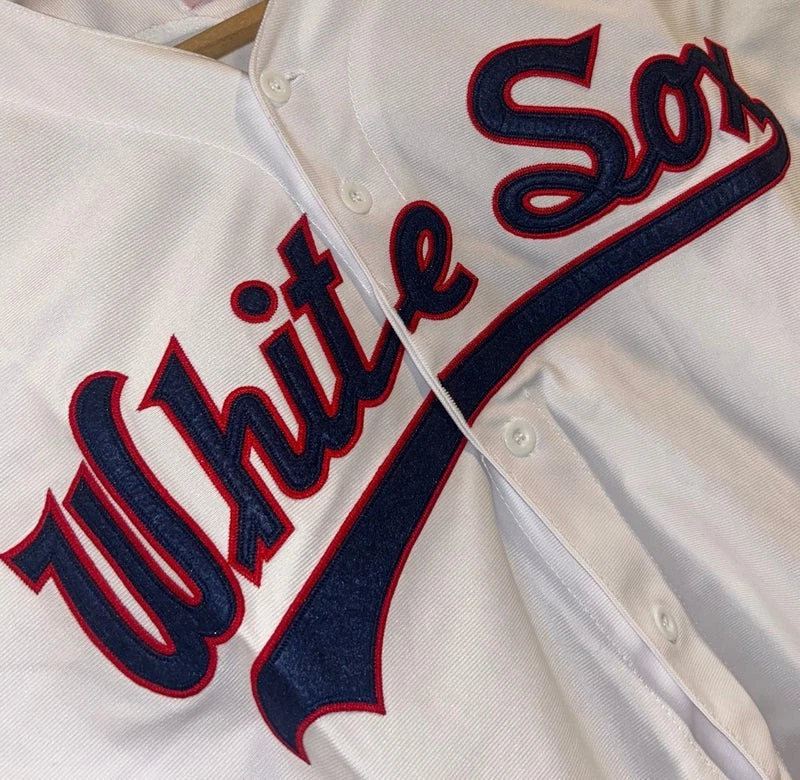 Camiseta deportiva Carlton Fisk White Sox #72 Mitchell & Ness 1990 auténtica 2XL NUEVA SIN ETIQUETAS Foto 3 de 4