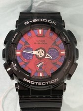 Casio G-Shock GA-120B-1A Glossy Black Band And Red Dial Men s Watch