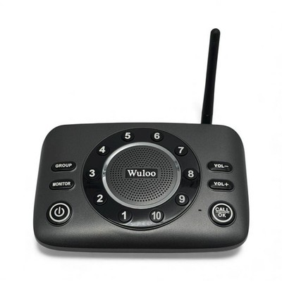 Wuloo Hands-Free Wireless Intercom System - S600-P2 - Pack of 2 - Black