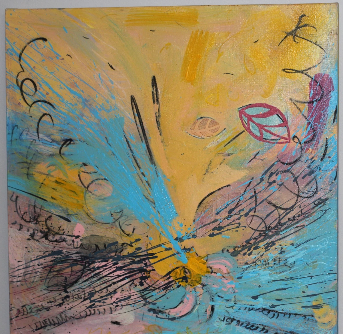 Beautiful Modern abstract oil painting