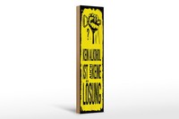 Holzschild Spruch 46X10 Cm Kein Alkohol Ist Auch Keine LöSung Deko Schild