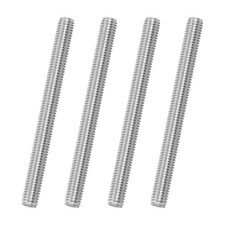 4Pack M8x90mm 316 Stainless Steel Fully All Threaded Rod Studs, 1.25mm Pitch