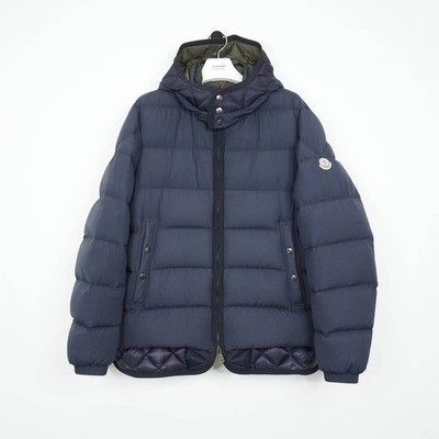 Moncler Navy Tanguy Daunenjacke mit Kapuze - XL