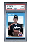 1987 FLEER GLOSSY NOLAN RYAN #67  PSA 8 MINT NEW LABEL HOF