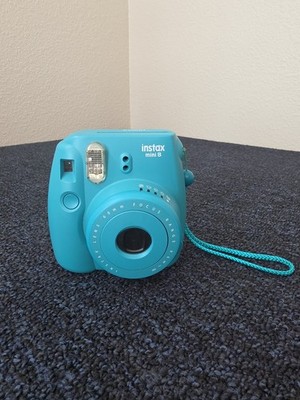 TESTED CLEAN FujiFilm Instax Mini 8 Instant Film Camera Turquoise Teal Blue