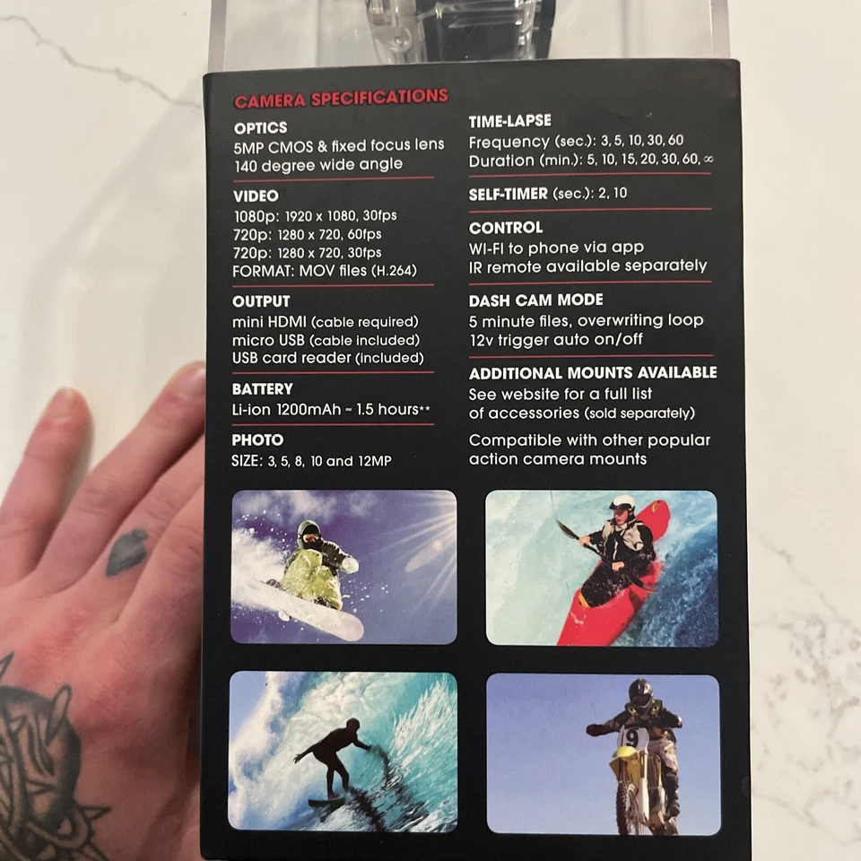 Cámara deportiva de acción Monster Villain Foto 3 de 4