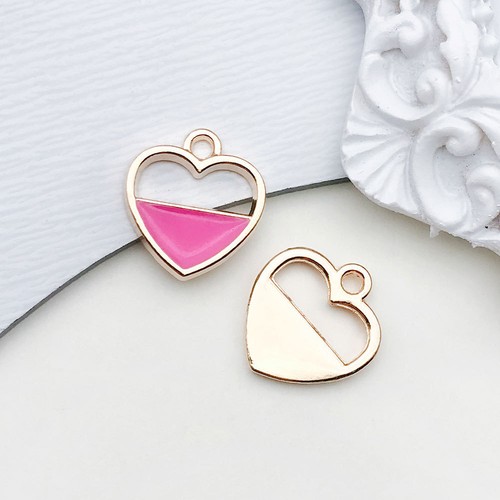 10pcs Rose Red Enamel Charms Pendant For Jewelry Making Handmade Earrings - Picture 13 of 39