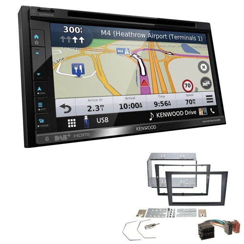 Kenwood Navigation Apple CarPlay CD/DVD für Opel Omega B Facelift 1999-2003 - Bild 1 von 7