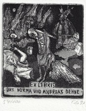 CARSTEN GILLE: Exlibris f�r Norma und Andreas Dehne