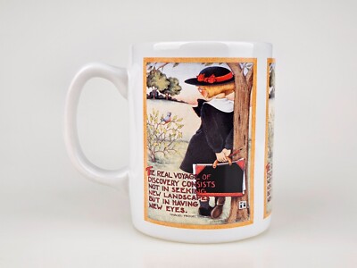 ''The Real Voyage Of Discovery...'' Girl Tree ME Ink Mary Engelbrelt 1994 Mug