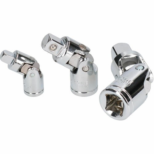 Kreuzgelenk UJ's Taumel Winkel Steckschlüsselsatz 3tlg 1/4" 3/8" und 1/2" Antrieb - Bild 2 von 3