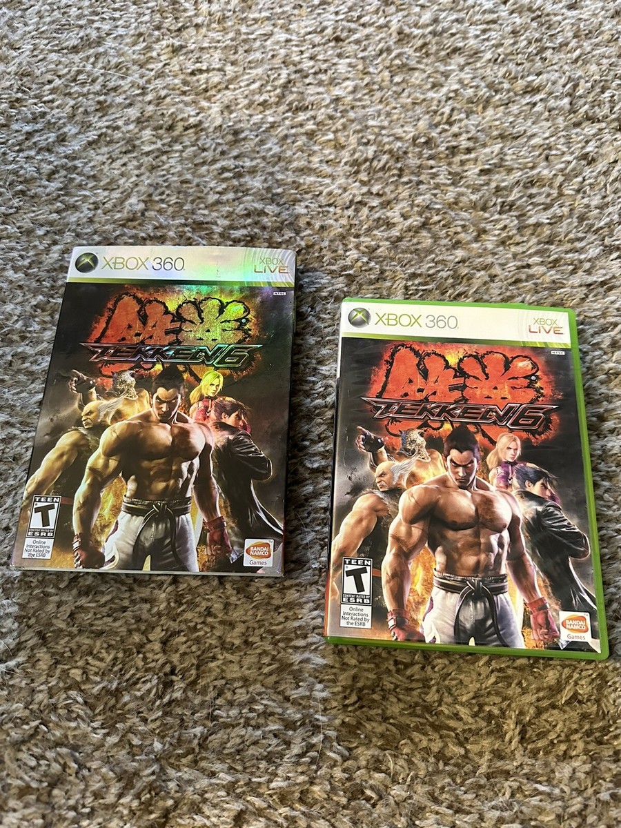 Tekken 6 Xbox 360 W/ Limited Edition Slip Cover 722674210263 Tekken 6 Xbox 360 W/ Limited Edition Slip Cover 722674210263
