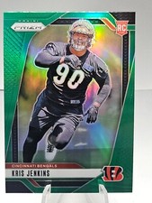 KRIS JENKINS 2024 Panini Prizm Football Green Prizm Rookie Card RC #364 Bengals