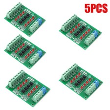 5x 24V to 5V 4 Channel PLC Signal Converter Level Voltage Board 4Bit Optocoupler