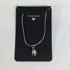 Witch Cauldron Necklace .925 Silver 18” Snake Chain Pagan Wiccan Handmade