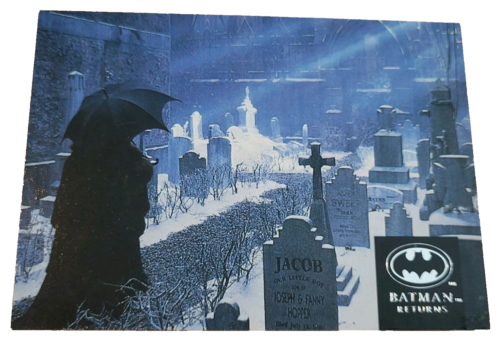 1992 Topps Stadium Club Batman Returns Penguin in Cemetery Trading Card H (H5