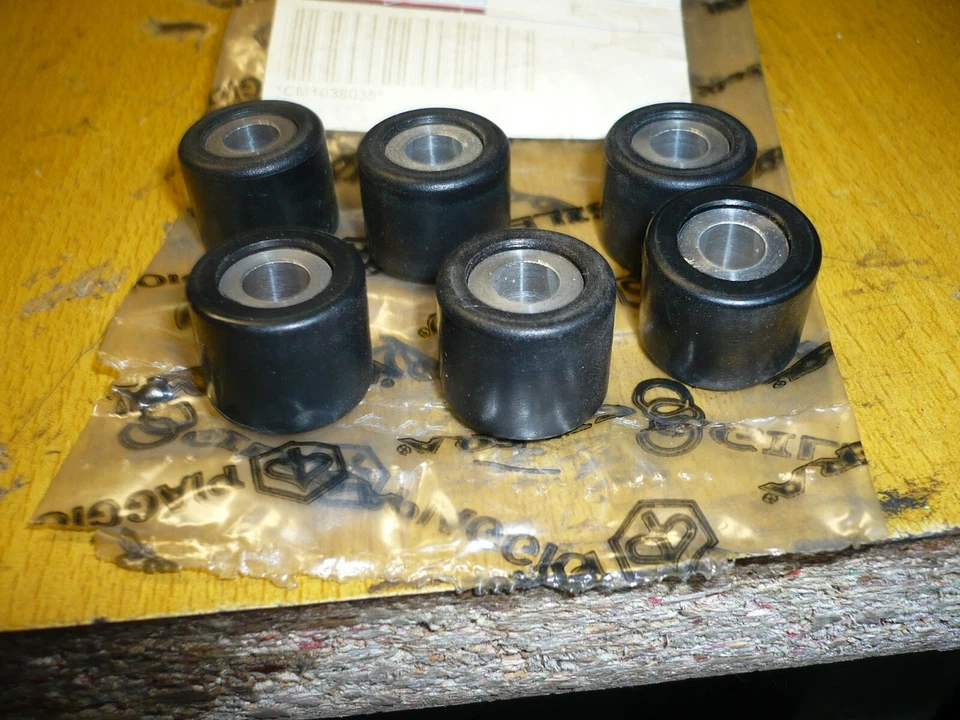 6 GALETS PIAGGIO CM1038035 VESPA LX LXV S 125 X8 BEVERLY LIBERTY TYPHOON 125 - Photo 4/4